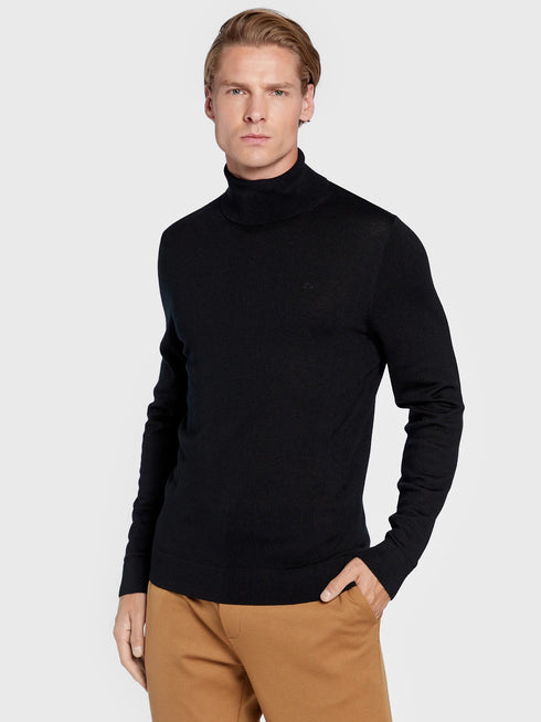Maglia Dolcevita Uomo Turtle Neck Nero Calvin Klein- Francavilla Moda